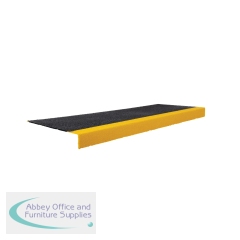 5 Star GRP Anti-Slip Stair Tread 1.5m x 345mm x 55mm Black/Yellow FS712817