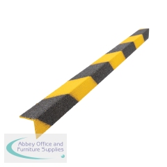 5 Star Anti-Slip Stair Nosing 1m x 55mm x 55mm Black/Yellow FS712818