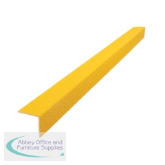 5 Star Anti-Slip Stair Nosing 1.5m x 55mm x 55mm Yellow FS712862
