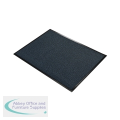 5 Star Entrance Door Mat 0.6 x 0.9m Black/Blue FS712875