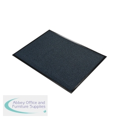 5 Star Entrance Door Mat 0.9 x 1.5m Black/Blue FS712876