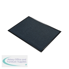 5 Star Entrance Door Mat 0.9 x 1.2m Black/Blue FS712878
