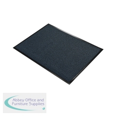 5 Star Entrance Door Mat 0.9 x 1m Black/Blue FS712879