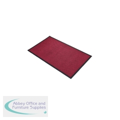 5 Star Super Dry Entrance Door Mat 0.9 x 1.5m Red FS712930