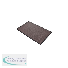 5 Star Super Dry Entrance Door Mat 0.9 x 1.5m Brown FS712933