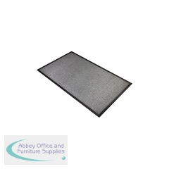 5 Star Super Dry Entrance Door Mat 0.9 x 1.5m Grey FS712936
