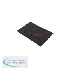 5 Star Heavy Duty Ribbed Door Mat 0.9 x 1.5m Brown FS712947