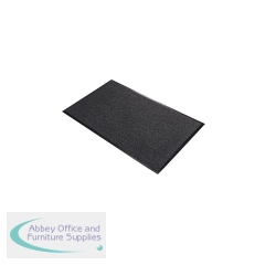 5 Star Indoor High Traffic Entrance Mat 0.9 x 1.5m Black/Grey FS712953