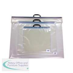 5 Star Flap and Handle Folio Folder A3 Clear FS712999