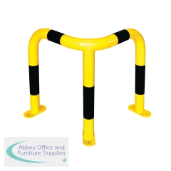5 Star Black Bull Medium Duty Corner Protection Guard for Indoor Use 600x500x500mm Yellow/Black FS780874