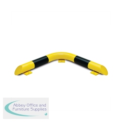 5 Star Black Bull Corner Collision Protection Bar for Indoor Use 86x638x638mm Yellow/Black FS783035