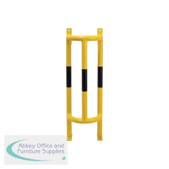 5 Star Traffic-Line Wall/Ground Mounted External Pipe Protector for Outdoor Use 1000x350x300mm Yellow/Black FS783639