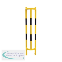 5 Star Traffic-Line Wall/Ground Mounted External Pipe Protector for Outdoor Use 1500x350x300mm Yellow/Black FS783721