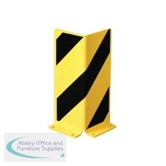 5 Star Black Bull Heavy Duty Pallet Racking Protector Right Profile 400mm with 6mm Gauge Yellow/Black FS784919