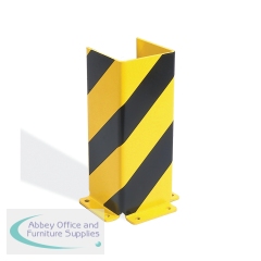 5 Star Black Bull Heavy Duty Pallet Racking Protector U Profile 400mm with 6mm Gauge Yellow/Black FS786319
