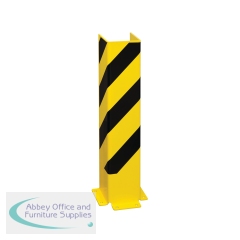 5 Star Black Bull Heavy Duty Pallet Racking Protector U Profile 800mm with 6mm Gauge Yellow/Black FS786456