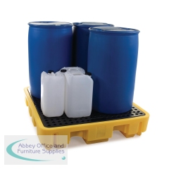 5 Star Spill Pallet for 4x 205L Drum Yellow FS811883