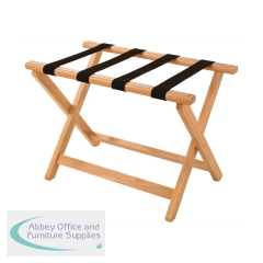 York Wooden Luggage Rack Light Wood 5187