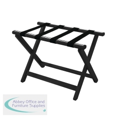 York Wooden Luggage Rack Black 9350