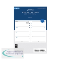 Filofax Refill Week To View A5 White 2027 27-68522