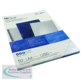 GBC HiClear A4 Binding Cover 250micron Super Clear (Pack of 50) 41606E