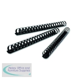 GBC CombBind A4 45mm Binding Combs Black (Pack of 50) 4028186