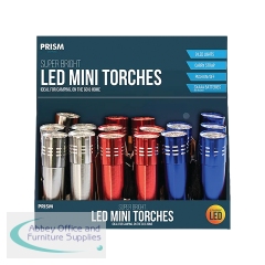 Mini Super Bright LED Torches Assorted (Pack of 24) ELE1638