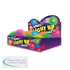 Flashing Spikey Ball Assorted (Pack of 24) TOY1669