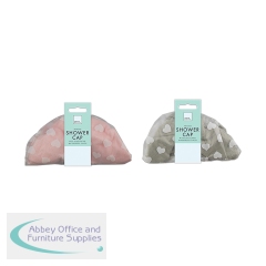 Forever Beautiful Printed Shower Cap Assorted (Pack of 24) PER3763