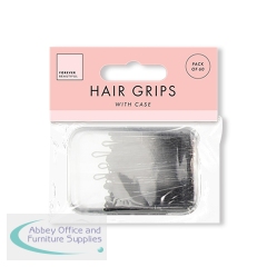 Forever Beautiful Hair Grips with Case x60 Black (Pack of 48) PER4349