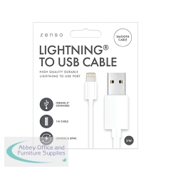 Lightning to USB Port Cable 1m White (Pack of 24) ELE5966