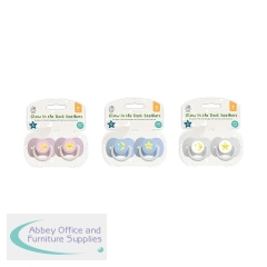 Glow in the Dark Soothers/Dummies x2 with Steriliser and Travel Box Assorted (Pack of 24) BAB6500OB