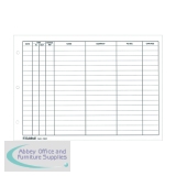 Exacompta Guildhall Loose-Leaf Visitors Book Refill (50 Pack) T40/R