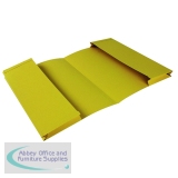 Exacompta Guildhall Legal Double Pocket Wallet Foolscap Yellow (25 Pack) 214-YLW
