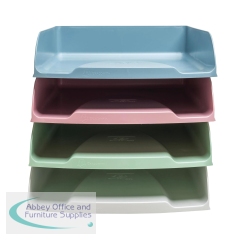 Exacompta Autentik Letter Trays A4+ Assorted (Pack of 4) 111303SETD