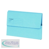 Exacompta Guildhall Document Wallet Foolscap Blue (Pack of 50) GDW1-BLU