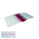 Guildhall GLX Ergogrip Ring Binder Frosted A4 Raspberry (Pack of 2) 4545