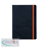 Rhodiarama Soft Cover Notebook 160 Pages A5 Black 117402C