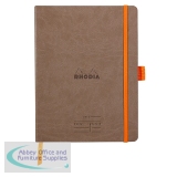 Clairefontaine Rhodiarama Italian Leatherette Meeting Book A5+ Taupe 117784C