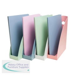 Exacompta Autentik Magazine Files A4+ Assorted (Pack of 4) 182303SETD
