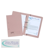 Exacompta Guildhall Transfer Spiral Pocket File 315gsm Foolscap Buff (Pack of 25) 349-BUF