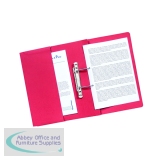 Exacompta Guildhall Heavyweight Transfer Spiral Pocket File Foolscap Red (Pack of 25) 211/6005