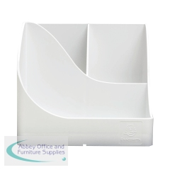 Exacompta Autentik Multi Compartment Pen Box White 69513D