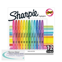 Sharpie Pocket Highlighters Chisel Tip Assorted (Pack of 12) 2223753