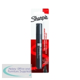 Sharpie W10 Permanent Marker Chisel Tip Black Blister (Pack of 12) S0192667