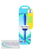 PaperMate Flexgrip Retractable Ballpoint Pen Medium Blue (Pack of 12) 2027752