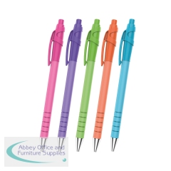 PaperMate FlexGrip Ultra Ballpoint Pen Medium 1.0mm Bright Barrel Black (Pack of 5) 2171853