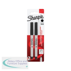 Sharpie Permanent Marker Ultra Fine Black (Pack of 2) 1985878