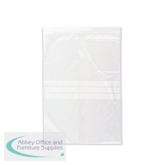Write-On Grip Seal Re-sealable Bag 254x356mm Clear (Pack of 1000) 53030
