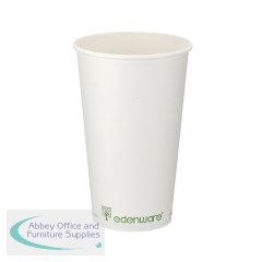 Go-Pak Single Wall Coffee Cup PLA Lined 16oz White (Pack of 1000) B01024